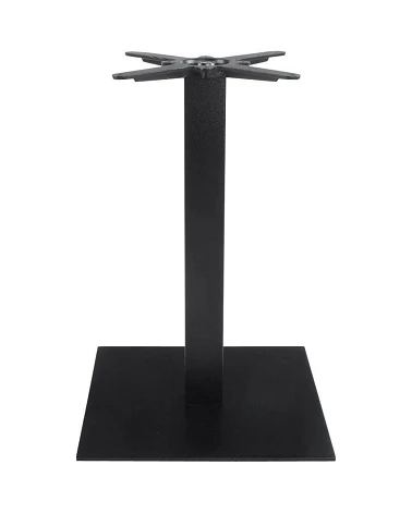 Pied de table 73 cm Fonte texturée noire