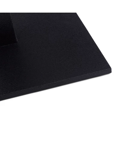 Pied de table 73 cm Fonte texturée noire