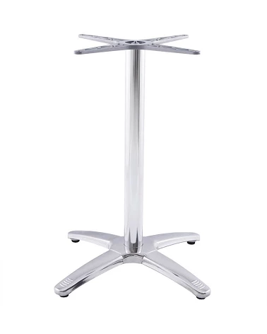 Pieds de table 73 cm Métal chromé