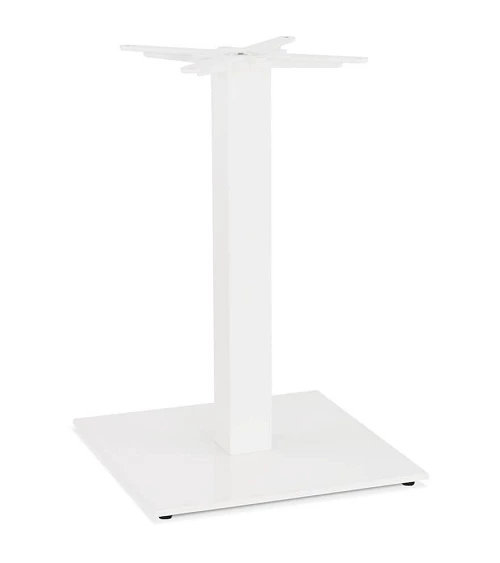 Pied pour table 73 cm Fonte texturée blanche