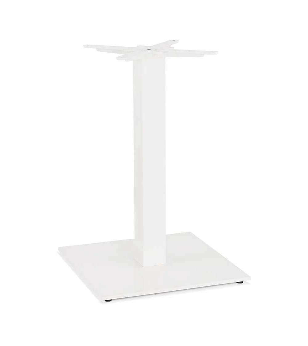 Pied pour table 73 cm Fonte texturée blanche