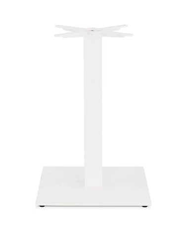 Pied pour table 73 cm Fonte texturée blanche