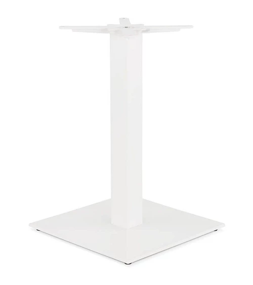 Pied pour table 73 cm Fonte texturée blanche