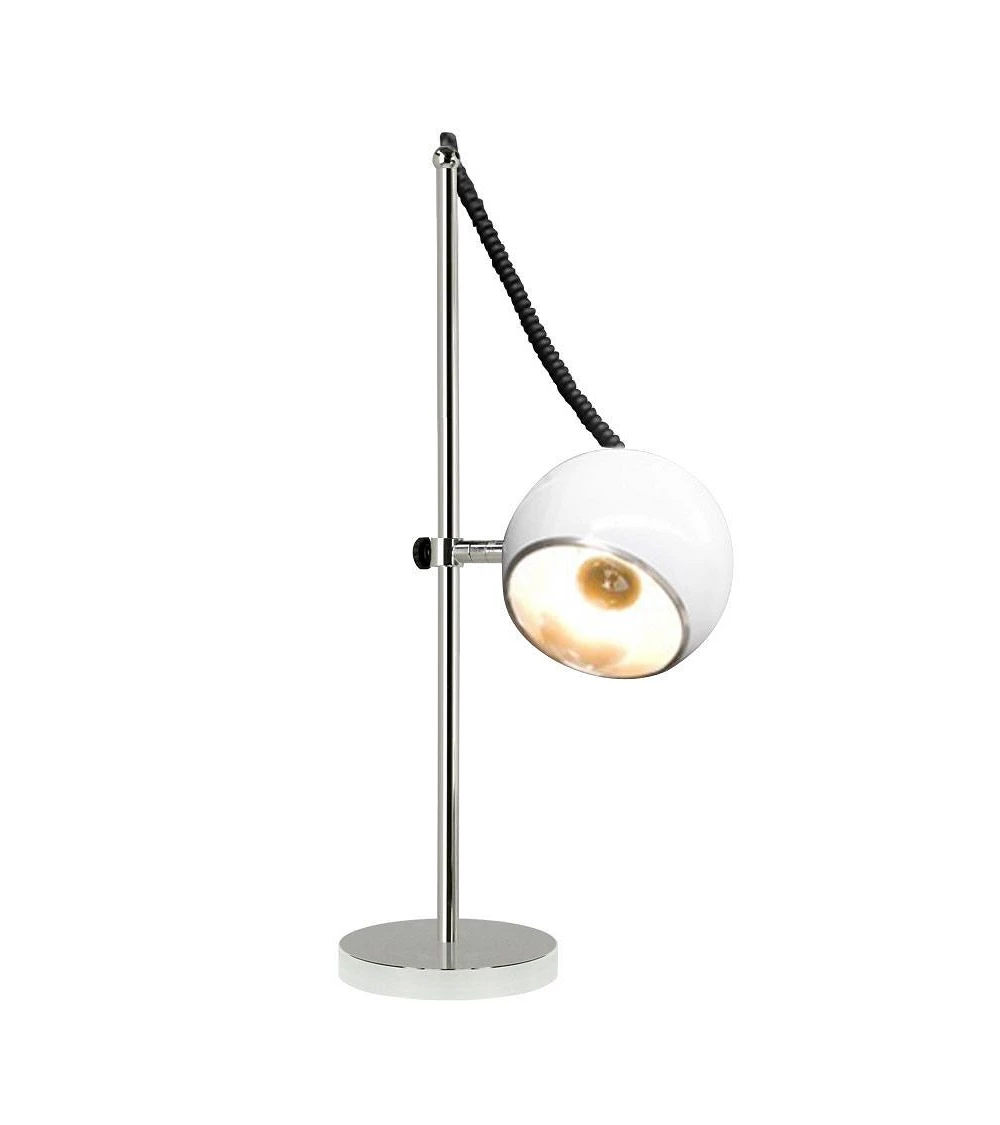 Lampe de table Moon metal blanc