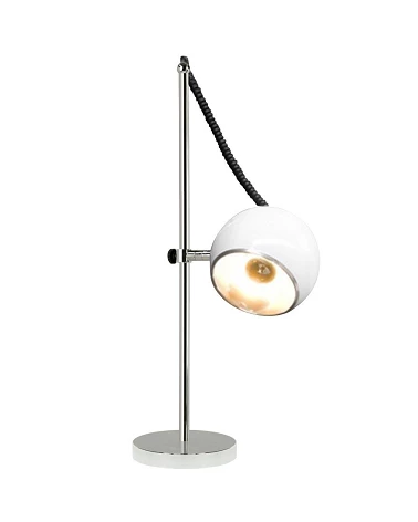 Lampe de table Moon metal blanc