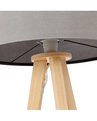 Lampe de table scandinave Trivet Mini Grise