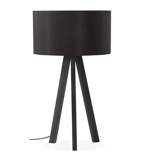 Lampe de table scandinave Trivet Mini métal Noir