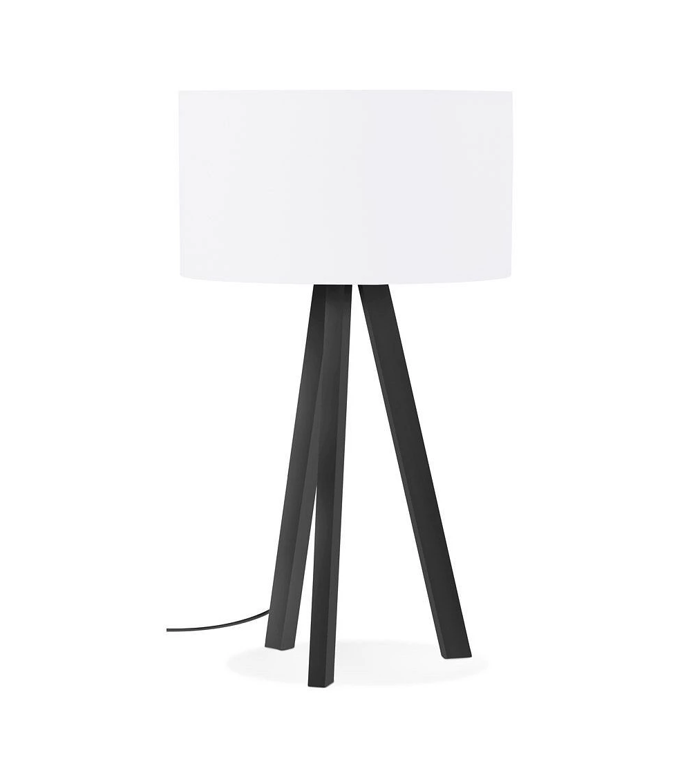 Lampe de table scandinave Trivet Mini métal Noir et Blanc