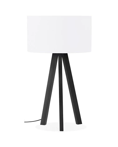 Lampe de table scandinave Trivet Mini métal Noir et Blanc