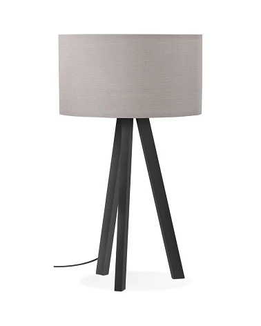 Lampe de table scandinave Trivet Mini métal Noir et Gris