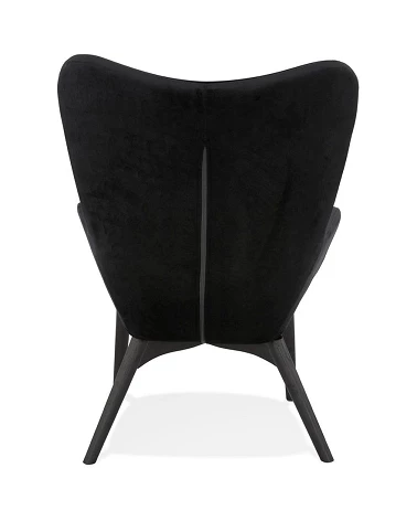 Fauteuil scandinave bergere MELCHIOR Velours Noir