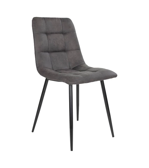 Chaise scandinave Middelfart microfibre Gris Foncé