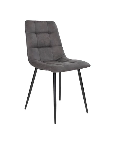 Chaise scandinave Middelfart microfibre Gris Foncé