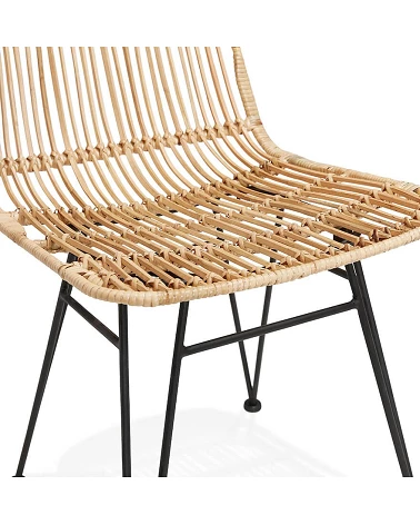 Chaise design Manifik Rotin Naturel