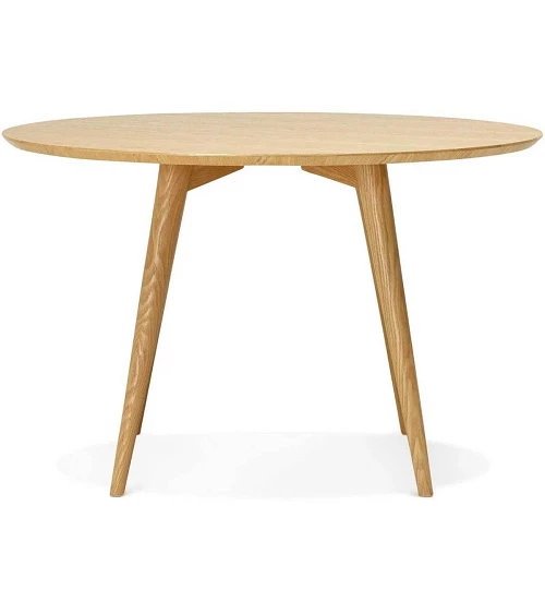 Table ronde 120 cm Janet Bois Frêne