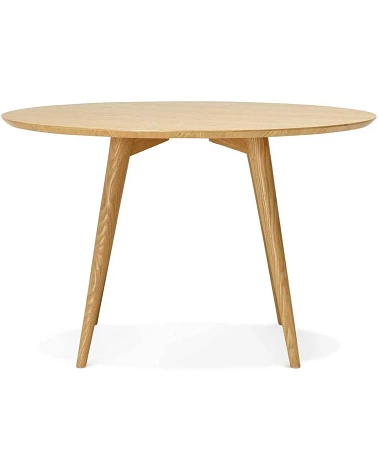 Table ronde 120 cm Janet Bois Frêne