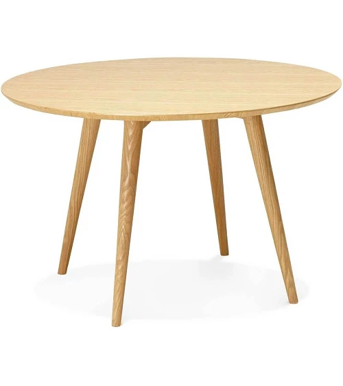 Table ronde 120 cm Janet Bois Frêne