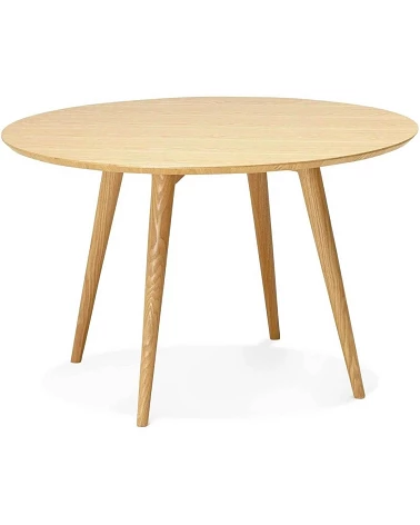 Table ronde 120 cm Janet Bois Frêne