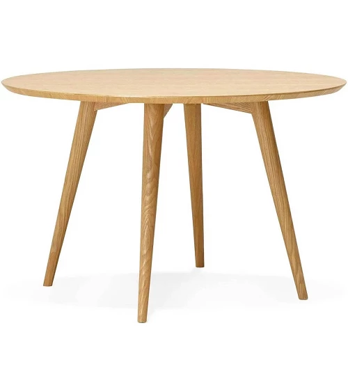 Table ronde 120 cm Janet Bois Frêne