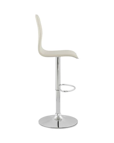 Tabouret de bar SOHO simili cuir Creme