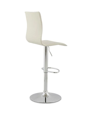 Tabouret de bar SOHO simili cuir Creme