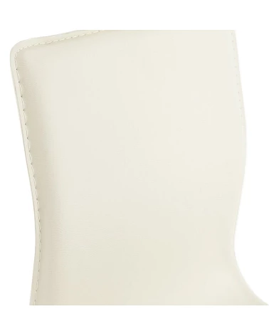 Tabouret de bar SOHO simili cuir Creme