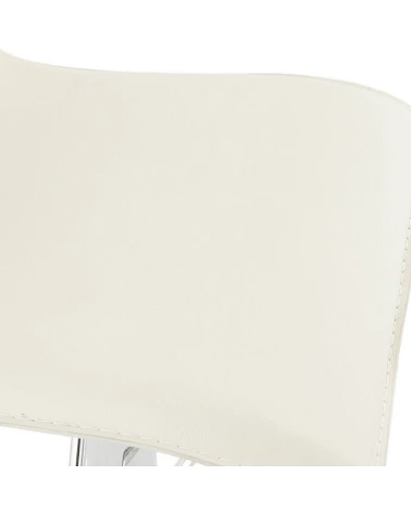 Tabouret de bar SOHO simili cuir Creme