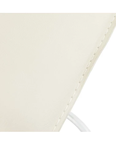 Tabouret de bar SOHO simili cuir Creme