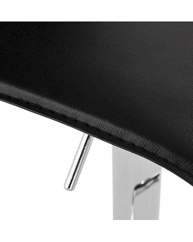 Tabouret de bar SOHO simili cuir Noir