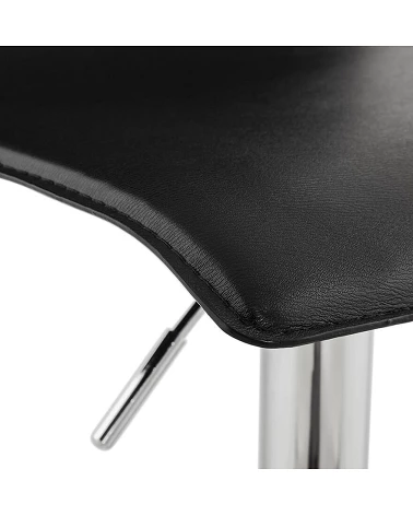 Tabouret de bar SOHO simili cuir Noir