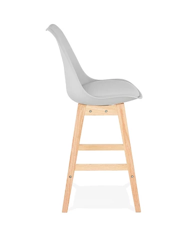 Tabouret de bar bois APRIL MINI poly Gris