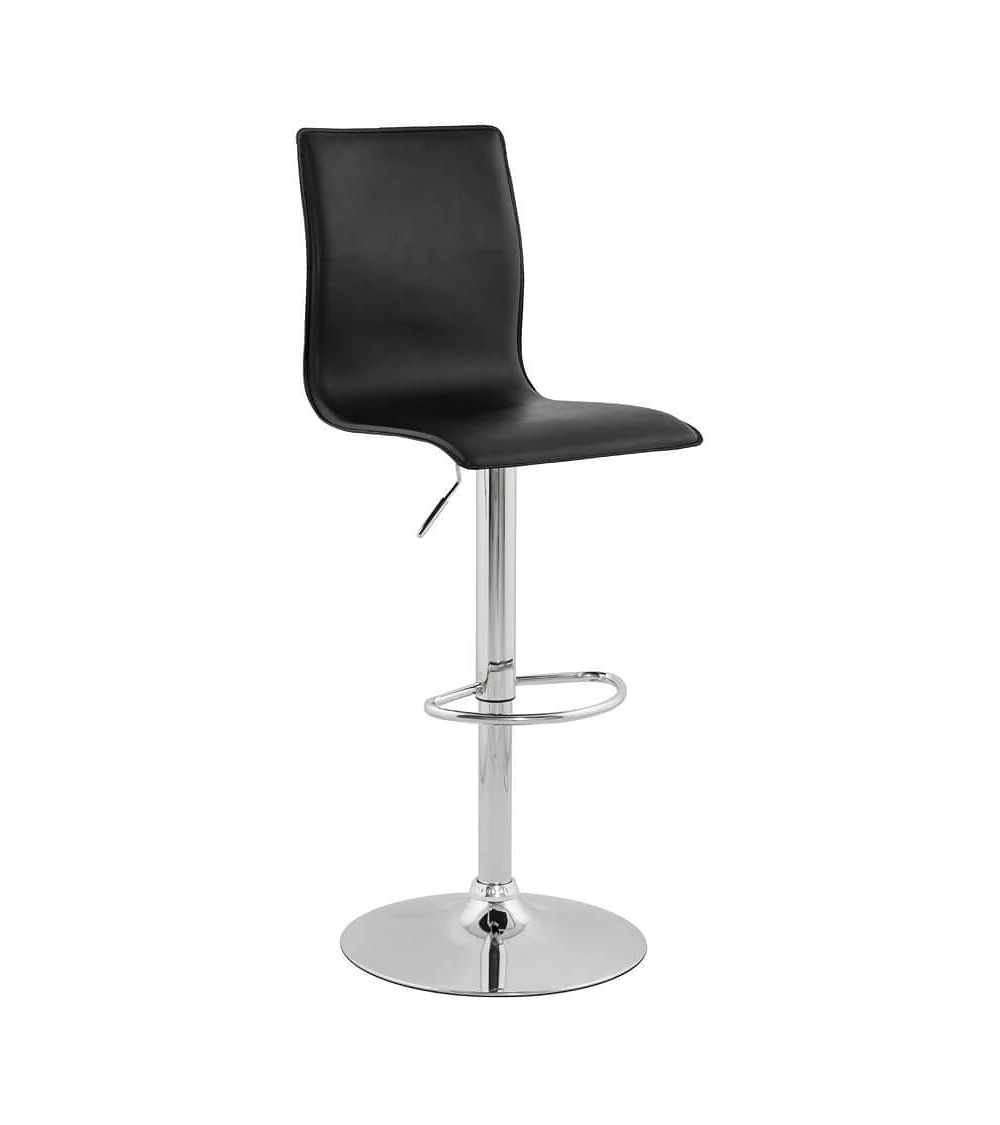 Tabouret de bar SOHO simili cuir Noir