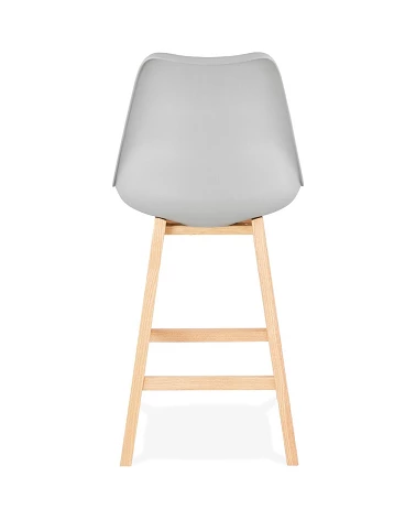 Tabouret de bar bois APRIL MINI poly Gris