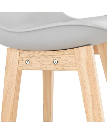 Tabouret de bar bois APRIL MINI poly Gris