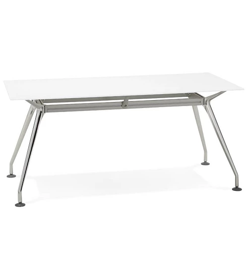 Bureau Design 160 KRUSH Verre Blanc