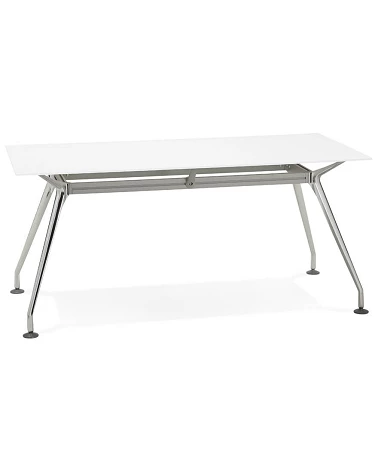 Bureau Design 160 KRUSH Verre Blanc