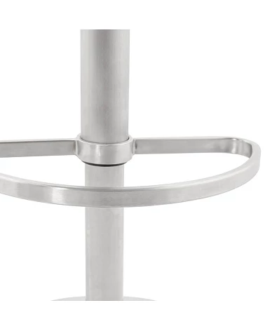 Tabouret de bar design Karu simili cuir Noir