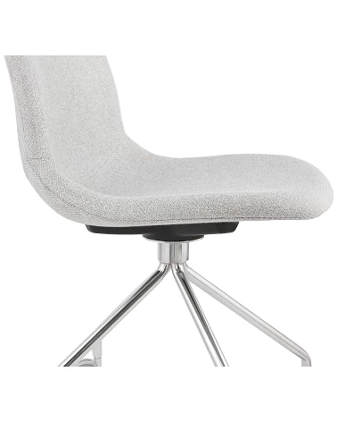 Chaise design ruleta métal Chromé et Gris