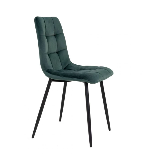 Chaise scandinave Middelfart microfibre Vert Fonce profil