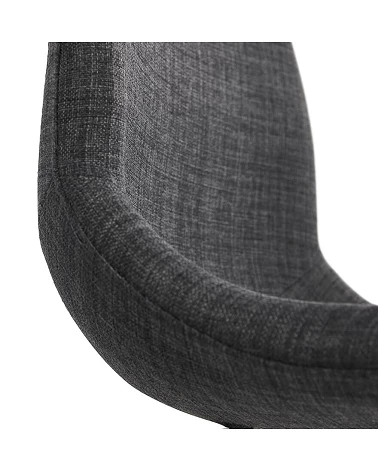 Chaise design ruleta métal Chromé et Gris Foncé