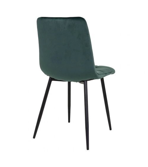 Chaise scandinave Middelfart microfibre Vert Fonce dos