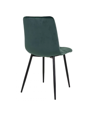 Chaise scandinave Middelfart microfibre Vert Fonce dos