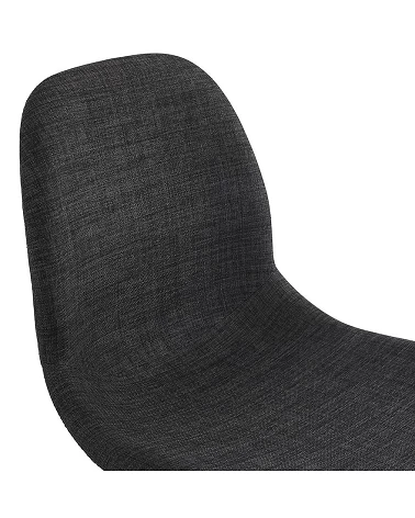 Chaise design ruleta métal Chromé et Gris Foncé