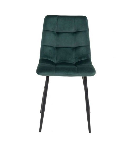 Chaise scandinave Middelfart microfibre Vert Fonce face