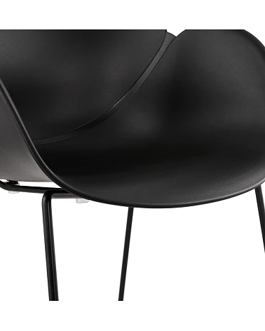 Chaise design ROYAN Poly Noir