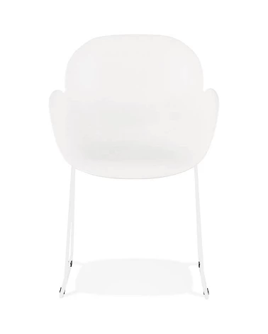 Chaise design ROYAN Poly Blanc