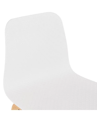 Chaise design MONARK Naturel Poly Blanc