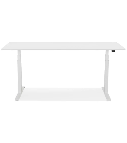 Bureau design 160 cm DROIDE Bois mélaminé Blanc