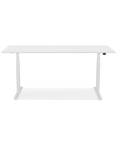 Bureau design 160 cm DROIDE Bois mélaminé Blanc