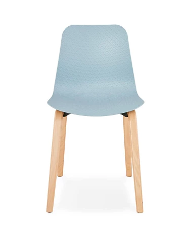 Chaise design MONARK Naturel Poly Bleu